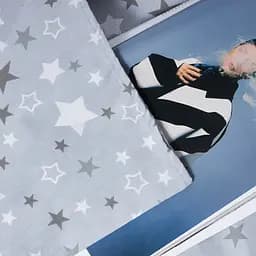 Простирадло Moon&Star Silver Stars Бязь Gold Люкс 110х160 см (MS-860000175) - мініатюра 3