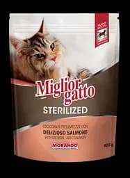 Сухий корм для стерилізованих кішок Morando MigliorGatto Sterilised з лососем 400 г