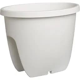 Кашпо для балконів Plastkon Balconia OVI 30 см біле