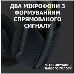 Навушники бездротові ігрові Logitech G435 LIGHTSPEED Wireless Gaming Headset чорні (981-001050) - мініатюра 8