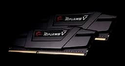 Пам'ять 16Gb x 2 (32Gb Kit) DDR4, 3600MHz, G.Skill Ripjaws V, Black, 18-22-22-42, 1.35V, з радіатором (F4-3600C18D-32GVK) - мініатюра 2