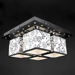 Люстра Brille стельова з підсвічуванням смарт LED E14 40W BK (BKL-624C/4) - мініатюра 8