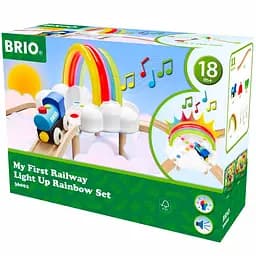 Дитяча залізниця Brio My First Railway з Веселкою та світлом 11 елементів (36002)