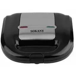 Вафельница Sokany KJ-108W антипригарное покрытие Черный 750 Вт
