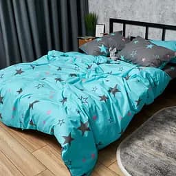 Комплект постільної білизни Moon&Star Бязь Gold Люкс Starry Skies King Size 220x240 наволочки 4х50х70 - мініатюра 3