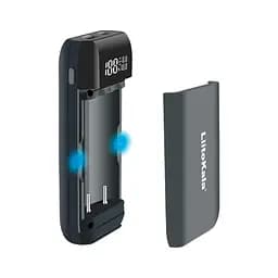Зарядний пристрій для акумуляторів Liitokala 2 Slots, w func. Powerbank/PD/QC, USB/Type-C, LED disp, 18650/21700 (Lii-MP2) - мініатюра 2