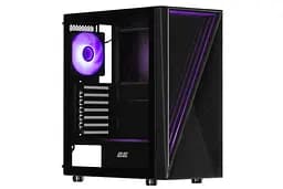 2E Gaming Корпус Infinity G205A без БП 2xUSB3.0, 1xUSBType-C, 1x120мм ARGB, 2x120мм, VGA 345мм, LCS ready, TG Side Panel, ATX, черный