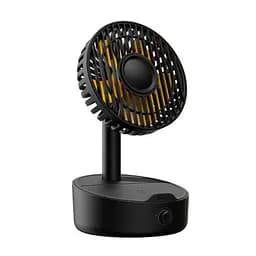 Вентилятор із бездротовою зарядкою Baseus HerXiaomit wireless charger with oscillating fan WXYZ-B01 Black - мініатюра 2