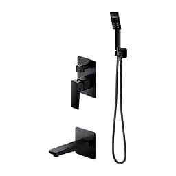 Душевая система скрытого монтажа Omnires Parma black mat SYSPMW01BL Черный матовый