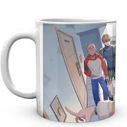 Кружка GeekLand Ванпанчмен One Punch Man Сайтама, Дженос и Фубуки OPM 02.24 330 мл белая