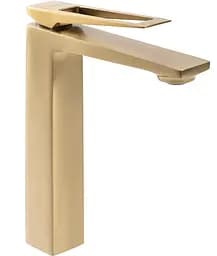 Змішувач для умивальника Rea Parker високий brushed gold REA-B4810 Золотий