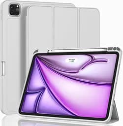 Чохол-книжка CDK для Apple iPad Air 13" M3 2025 екошкіра/силікон Smart Case cлот стилус (017899) grey - мініатюра 2