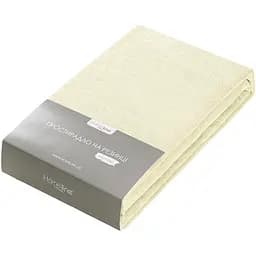 Простыня махровая на резинке Home Line 180x200х20 см кремовый (195110)