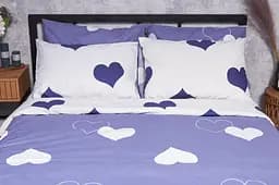 Комплект постільної білизни Moon&Star Бязь Gold Люкс Royal Blue Дитячий 110x140 см наволочки 2x50x50 см - мініатюра 3