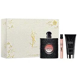 Набір Yves Saint Laurent Black Opium 90 мл парфумована вода, 50 мл лосьйон для тіла, 10 мл міні