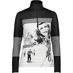 Кофта CMP Woman Sweat 30L0396 Black/White S (1097-30L0396-22YF 38)