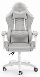 Компьютерное кресло Hell's HC-1000 Grey White (тканина)