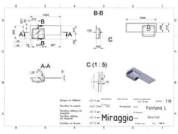 Умивальник Miraggio Fontana L matt 0001891, Білий матовий - мініатюра 4