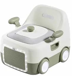 Горщик дитячий Bimbo, зелений, м’яке сидіння, підсвічування