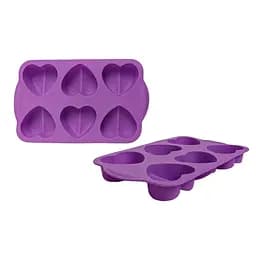 Силиконовая форма сердца на 6 шт. Gusto 26 х 16 х 3 см GT-S-205 (138648)