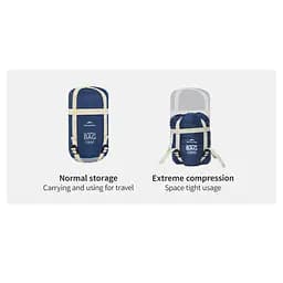 Спальний мішок Naturehike LW180 CNK2550WS026 Sunny Day PL01, (14°C) XL коричневий - мініатюра 2