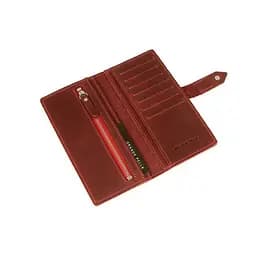 Портмоне вертикальне з хлястиком GRANDE PELLE 18х9х1.5 см acs0032208 - мініатюра 2