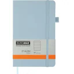 Книга записная Buromax Etalon в линейку 195х125 мм голубая 96 листов (BM.291260-14)