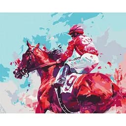 Картина за номерами на підрамнику Brushme Вершник перемоги