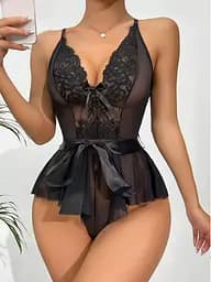 Білизна чорний боді з бантом Афродита Hot112Black-L 101988