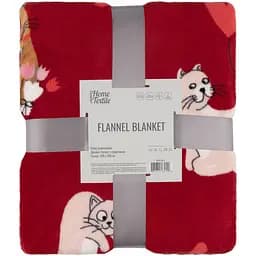 Плед Ardesto Flannel 160х200 см 100% полиэстер котики с сердечками pbe0050460