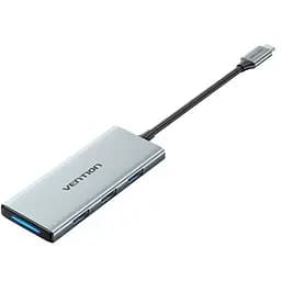 Док-станція USB3.1 Type-C - HDMI/USB 3.0x3/SD/TF/PD 100W 7-in-1 Vention (TOPHB)
