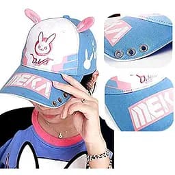 Кепка бейсболка Rabbit Overwatch Dva Pink Rabbit Plush Овервотч Рожевий Кролик BC OV R - мініатюра 3