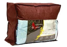 Ковдра Tag Tekstil лебедячий пух "Бежова" полуторна + 2 подушки 70x70 - мініатюра 4