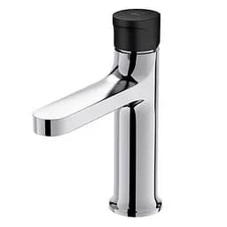 Змішувач для умивальника Cersanit Inverto хром + чорна ручка S951-300 Хром