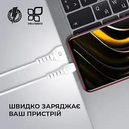 Кабель ArmorStandart AR16 Lightning 3A 1m White (ARM59534) - мініатюра 3