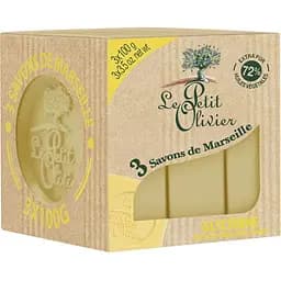 Марсельское мыло Le Petit Olivier 100% 3х100 г (3549620005844)