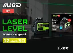 Рівень лазерний Alloid Pro 3D 12 ліній (LL-3397) - мініатюра 4