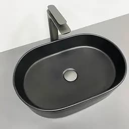 Умивальник VBI Verona 50 black matt накладний VBI-011317, Чорний матовий