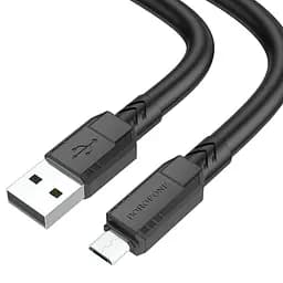 Кабель Borofone BX81 USB to MicroUSB 1 м черный