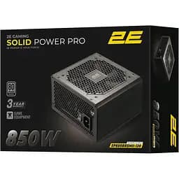 Блок живлення 2E GAMING Solid Power Pro 850W 80 PLUS Bronze Black (2E-SP850BRSMII-120) - мініатюра 3