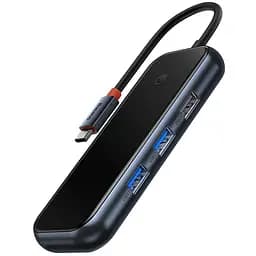 Перехідник Baseus Hub AcmeJoy 5-Port Type-C (HDMIx1+USB3.0x2+USB2.0x1+Type-C PD&Datax1) (WKJZ) Dark Gray - мініатюра 3