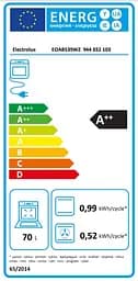 Духова шафа Electrolux електрична 70 л, А++, пара, дисплей, конвекція, ф-ція пароварки, телескопічні напрямні, чорний - мініатюра 8