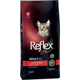 Сухий корм для котів Reflex Plus з ягням та рисом 15 кг
