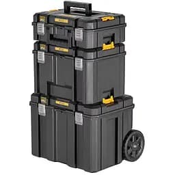 Комплект ящиків DeWalt Tstak 2.0: ящик Tstak DWST83347-1 + ящик Tstak IV DWST83346-1 + ящик Tstak II DWST83345-1 без вставки зі спіненого матеріалу (DWST83517-1)