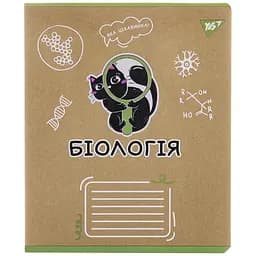 Тетрадь Yes Биология Black cat для записей А5, 48 листов коричневая (767448)