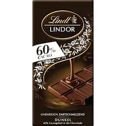 Шоколад темний Lindt Lindor 60% 100 г