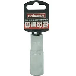Головка торцева Haisser довга шестигранна 1/2" 18х77 мм сатин (134010)
