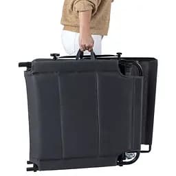 Ліжко розкладне Bo-Camp Sun Lounger With Sunscreen 5 Positions Grey (1304492) - мініатюра 3