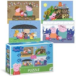 Пазл DoDo 4 в 1 Peppa Pig (200342) - мініатюра 2