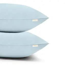 Комплект постільної білизни Cosas Skyey CS3 Двоспальний блакитний (Ranfors_LightBlue_El160-White_180) - мініатюра 3